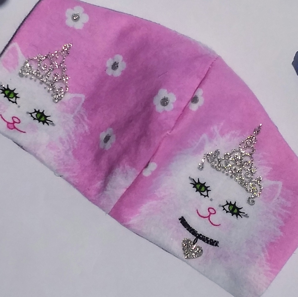 Child's kitty princess theme facemask